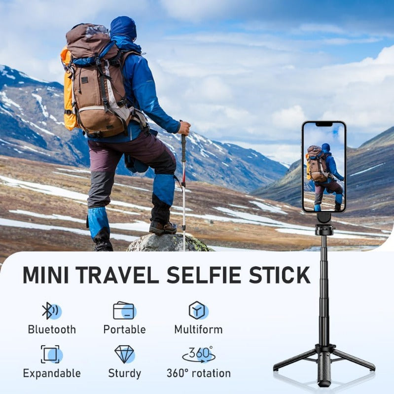 Pocket-sized MagSafe selfie tripod with Bluetooth remote