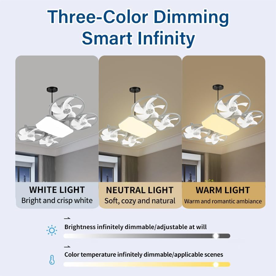 Drone LED Light Ceiling Fan