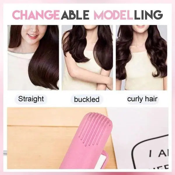 Professional 2-in-1 ceramic curling iron