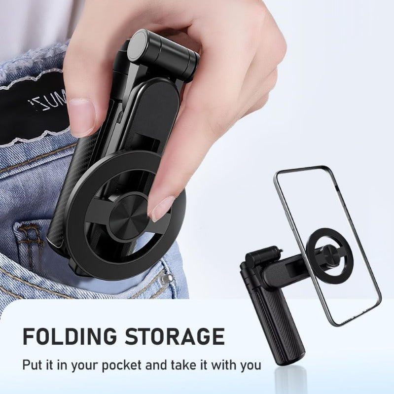 Pocket-sized MagSafe selfie tripod with Bluetooth remote
