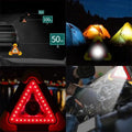 3-in-1 Triangular Solar Signal Light for Vehicles
