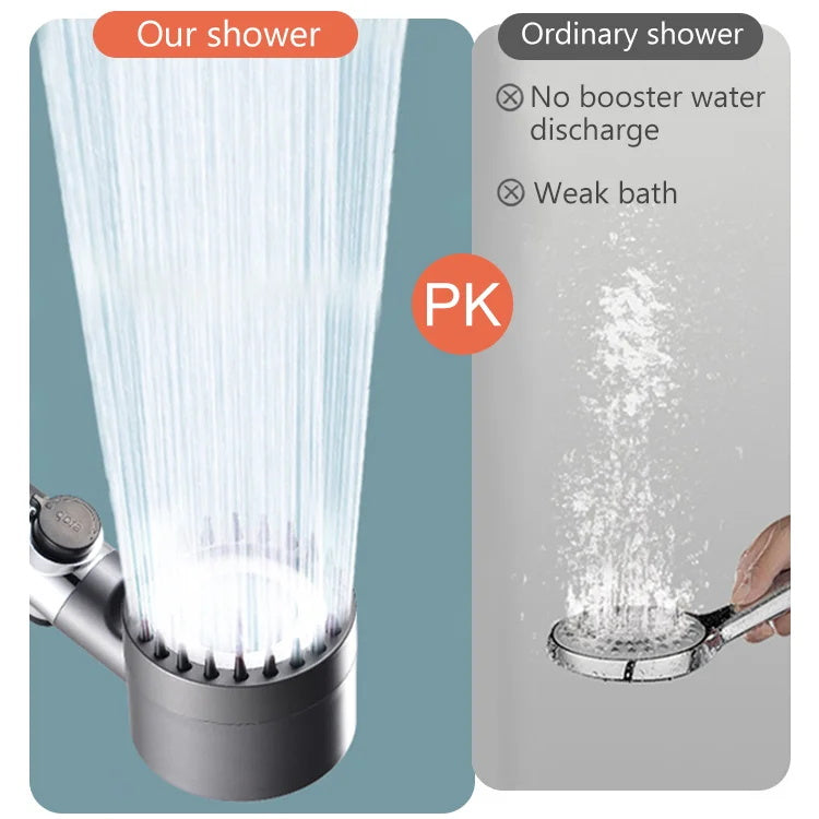 Shower head for skin care and massage