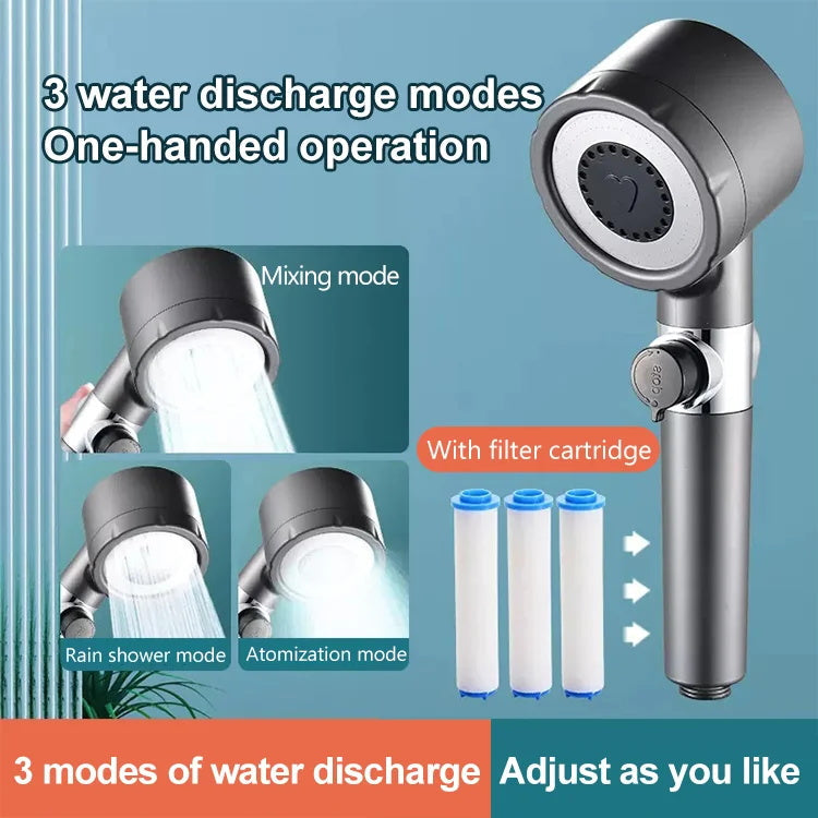Shower head for skin care and massage