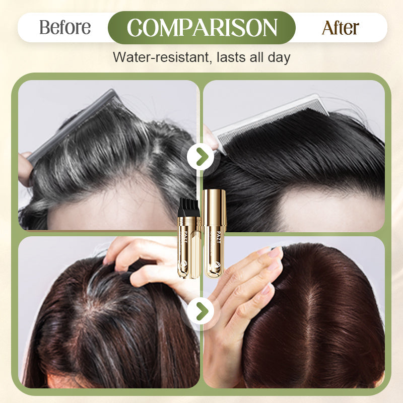 Practical 2-in-1 coloring comb for grey hair