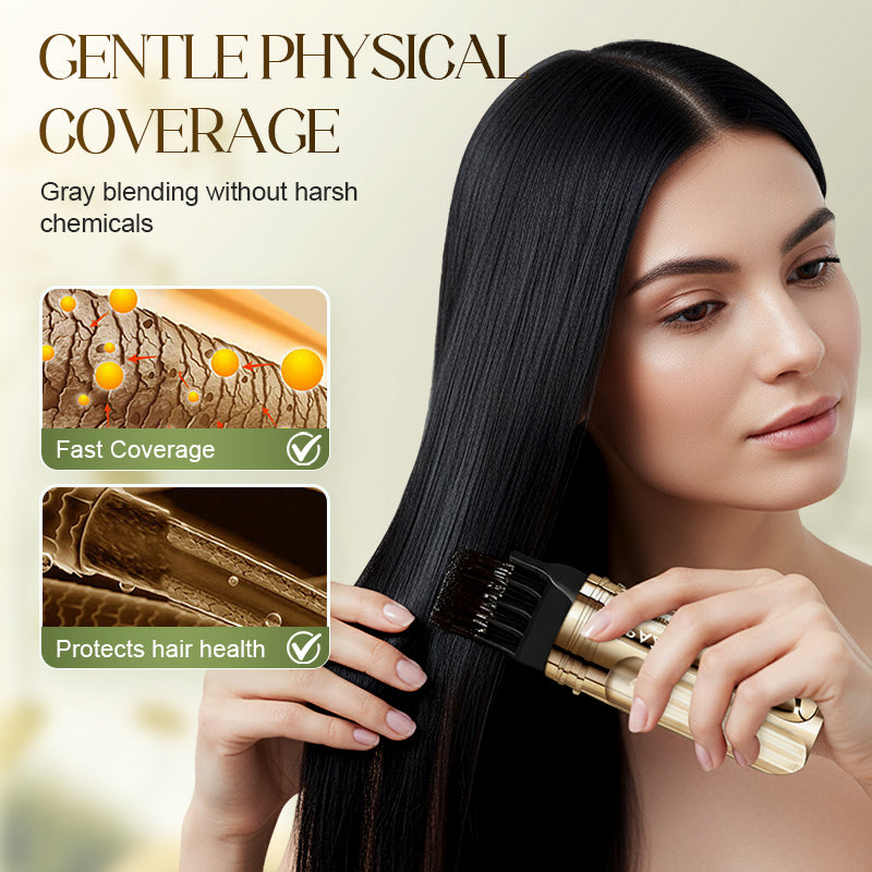 Practical 2-in-1 coloring comb for grey hair