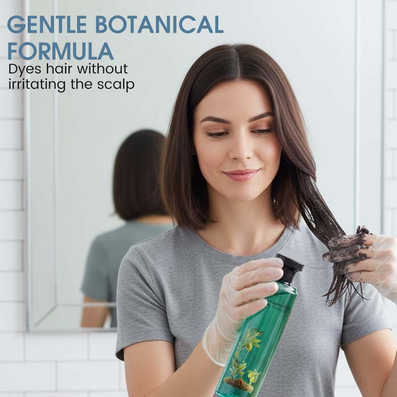 Long-lasting hair color with essential oils