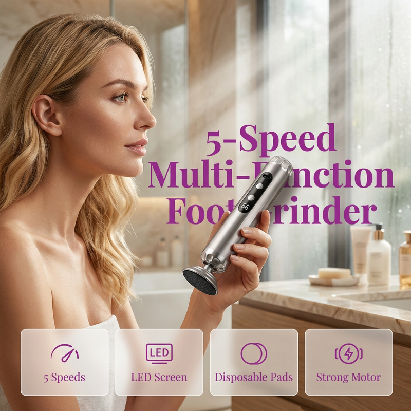 Multifunctional electric foot file
