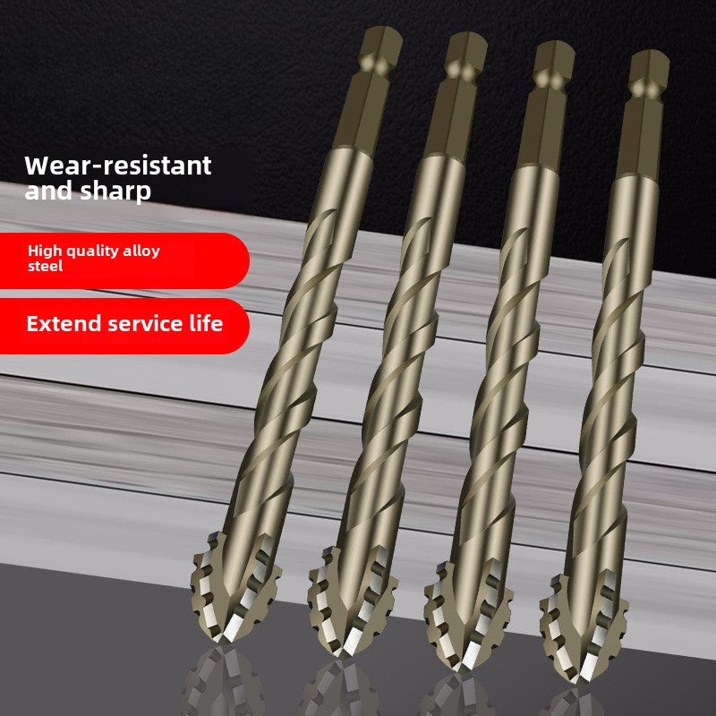 High-strength eccentric twist drill